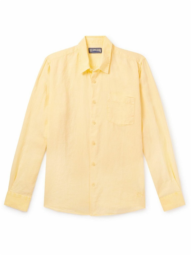 Photo: Vilebrequin - Caroubis Linen Shirt - Yellow