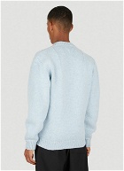 Shetland Knit Sweater in Light Blue