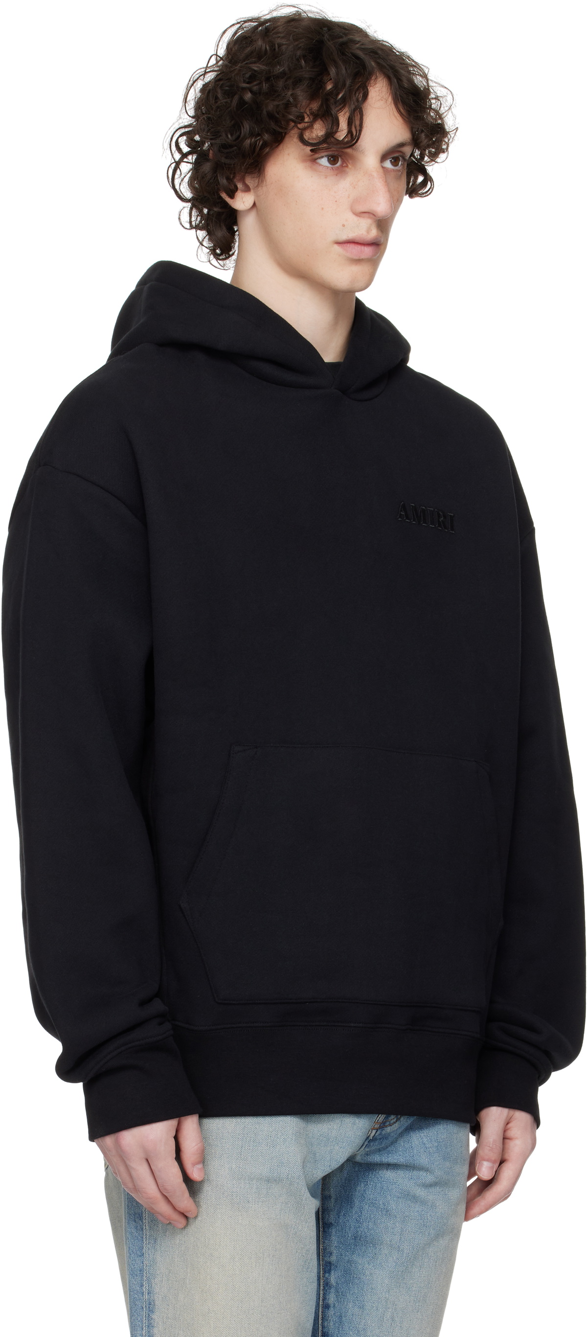 AMIRI Black 'Amiri' Oversized Hoodie Amiri