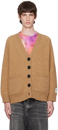 Meryll Rogge Brown Double-Faced Cardigan