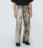 Acne Studios Printed wide-leg jeans