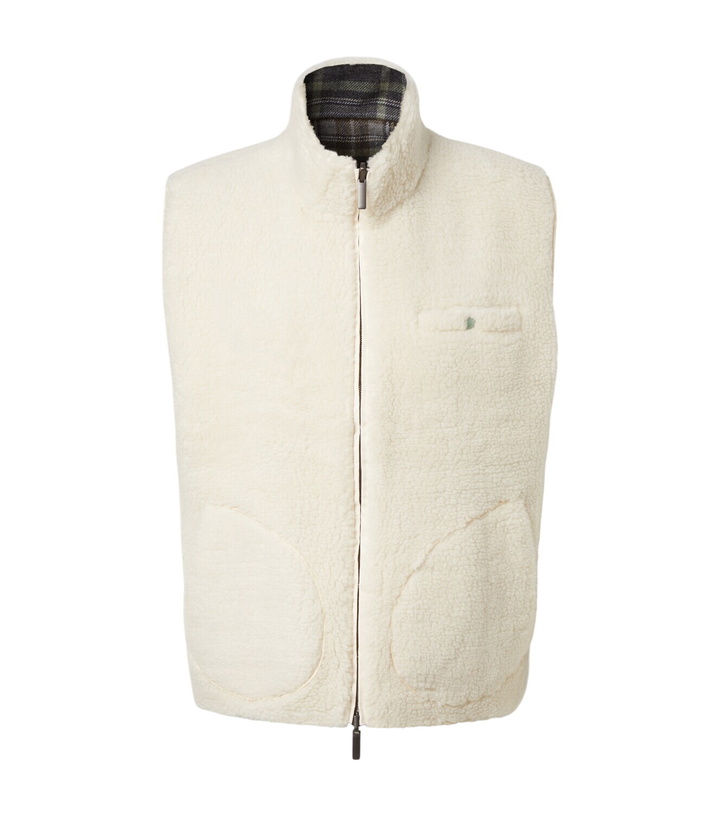 Photo: God's True Cashmere Reversible cashmere and wool vest