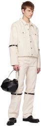 Coperni White Hybrid Denim Jacket