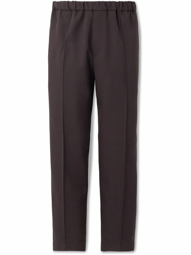 Photo: Jil Sander - Tapered Cropped Gabardine Trousers - Brown