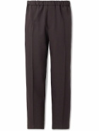 Jil Sander - Tapered Cropped Gabardine Trousers - Brown