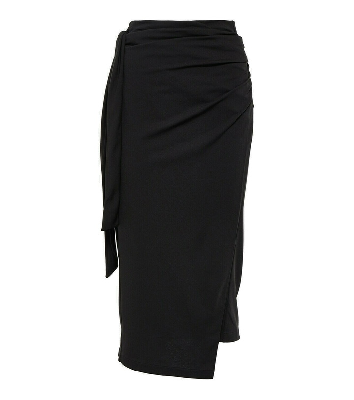 Photo: Wolford Origami wrap midi skirt
