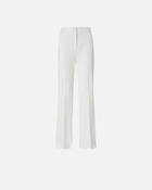 Pinko High Waisted Flared Dress Trousers Snow White
