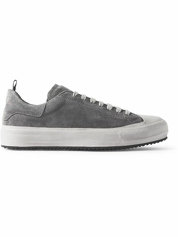 Photo: Officine Creative - MES 009 Suede Sneakers - Gray
