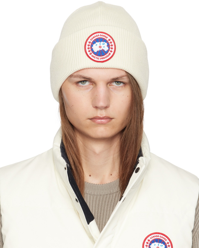 Photo: Canada Goose Off-White Arctic Beanie