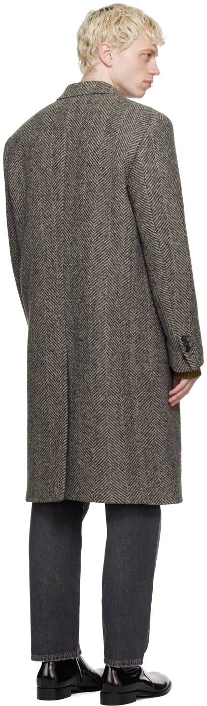 Golden Goose Gray Single-Breasted Coat