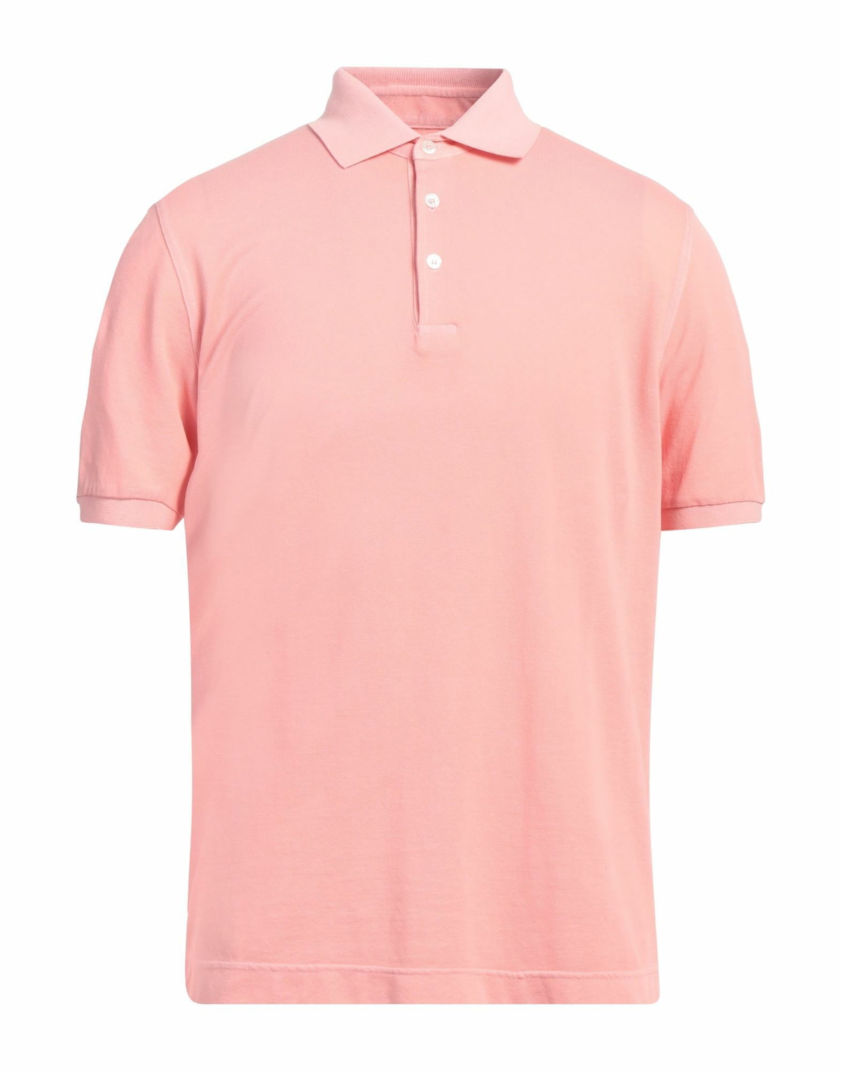 Fedeli Mens Polo shirt in Salmon pink