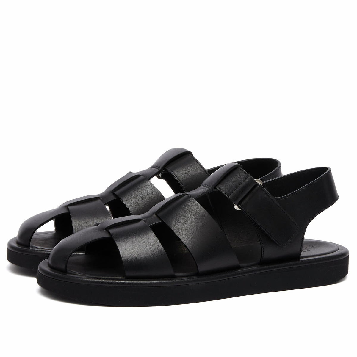 サンダル・ミュール STUDIO NICHOLSON Women Sandals SNW 1652 DENVER BLACK Denver Leather Sandal in Black– Studio Nicholson
