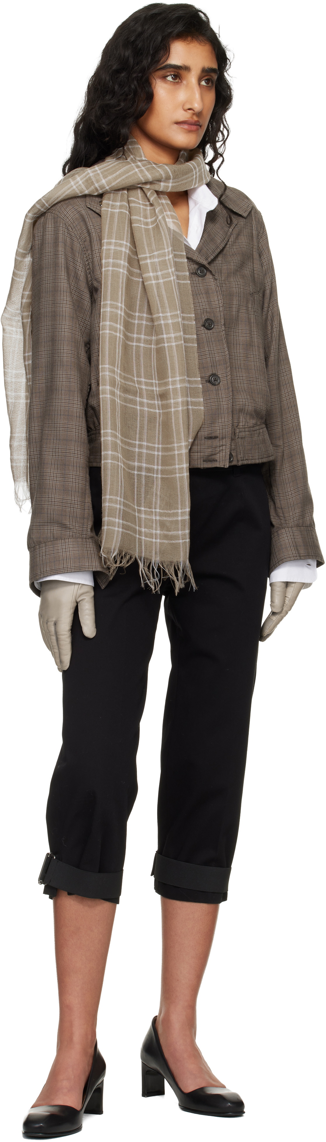 OUR LEGACY Brown Cottage Scarf