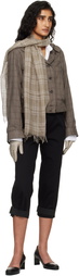 OUR LEGACY Brown Cottage Scarf
