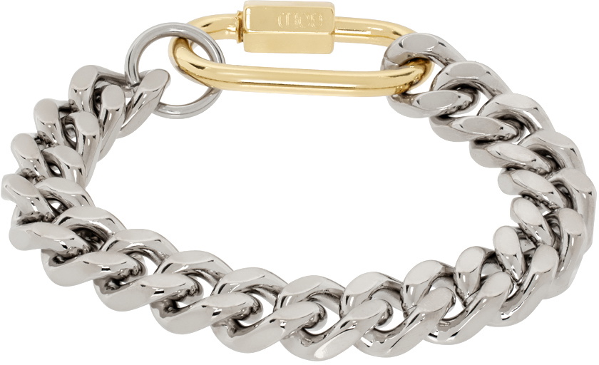 IN GOLD WE TRUST PARIS Silver Chain Bracelet