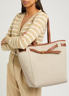 Veronica Beard Dash Canvas Tote bag - Cream - One Size