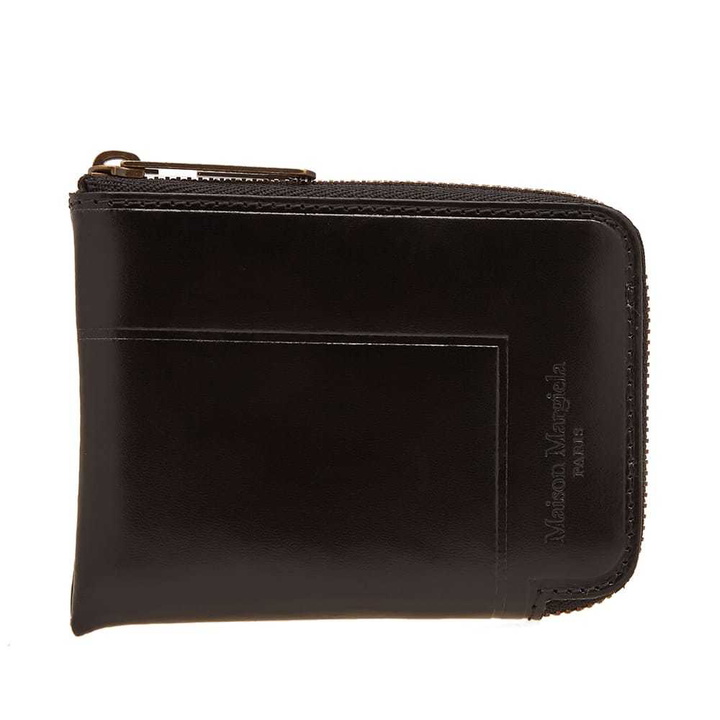 Photo: Maison Margiela 11 Embossed Logo Zip Wallet