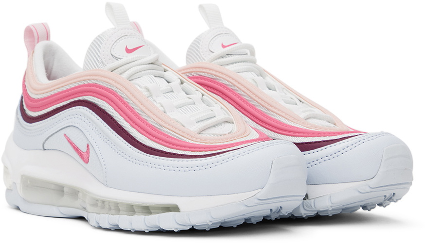 Sale Nike Kids Girls Air Max 97 Shoes White Pink Sneakers NWOT $175 Size 4Y