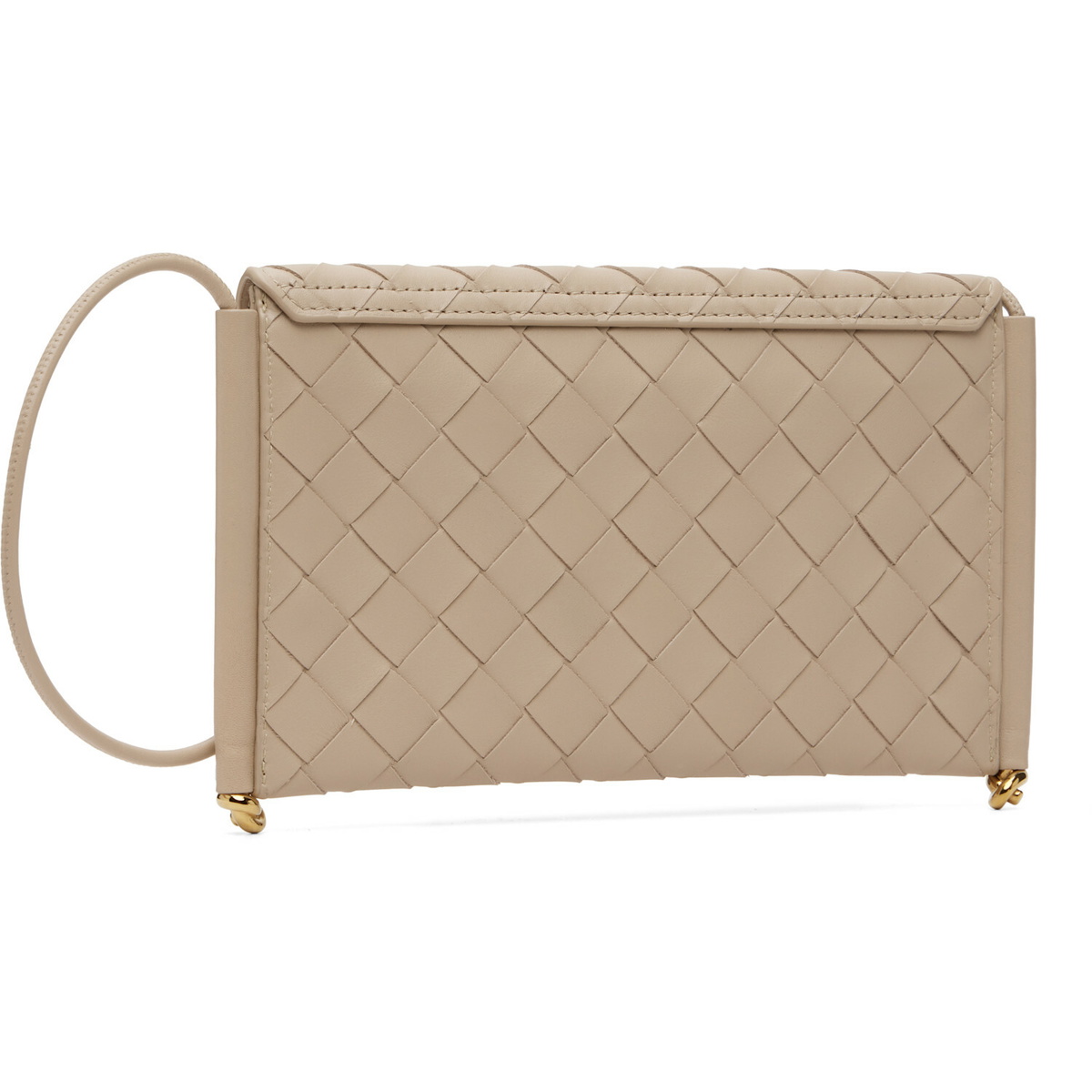 Bottega Veneta Beige Solstice Phone Pouch