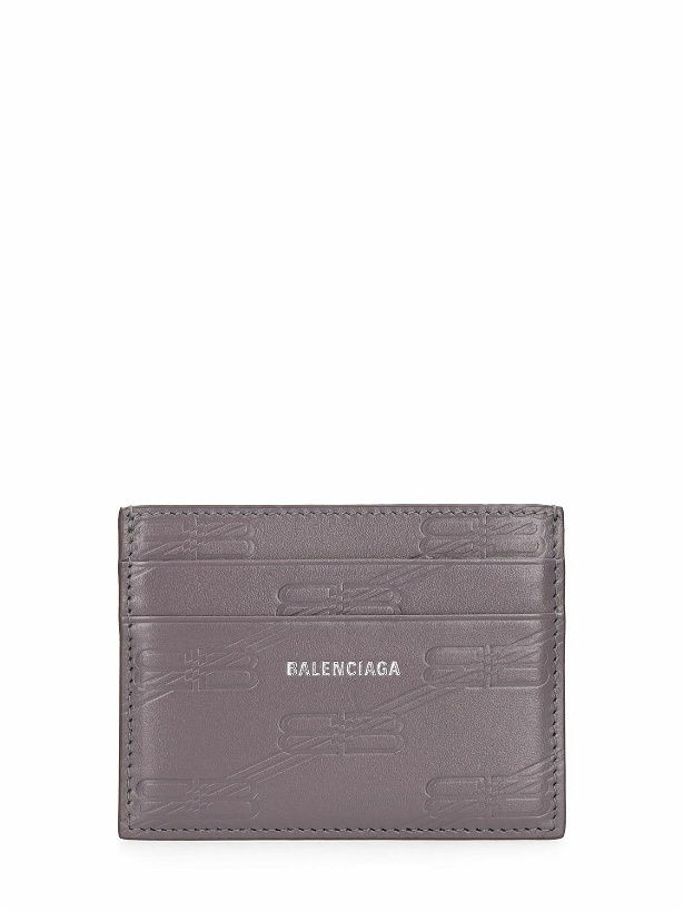 Photo: BALENCIAGA - Bb Monogram Leather Card Case