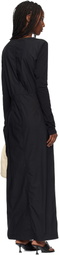 OUR LEGACY Black Twisted Maxi Dress