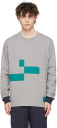 Nanamica Grey L/S Graphic T-Shirt