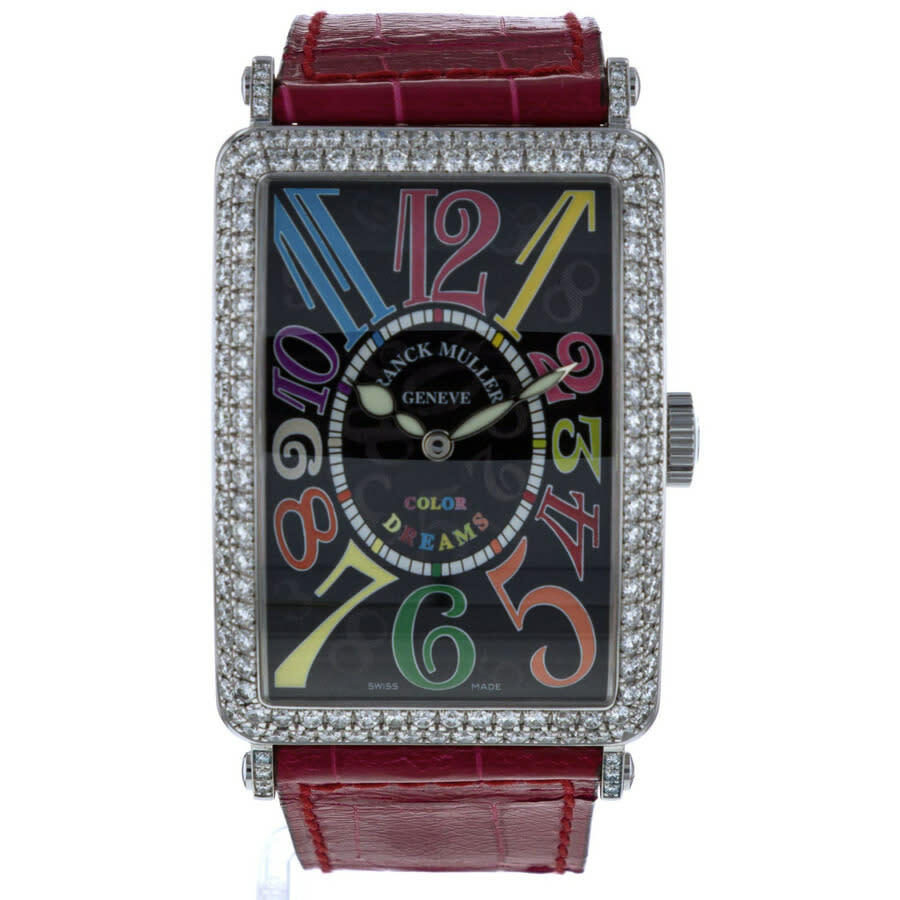 Franck Muller Long Island Automatic Diamond Black Dial Ladies Watch 1200 SC D