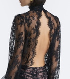 Retrofête Ysolde sheer lace minidress