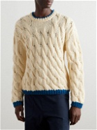 Federico Curradi - Cable-Knit Wool Sweater - Neutrals