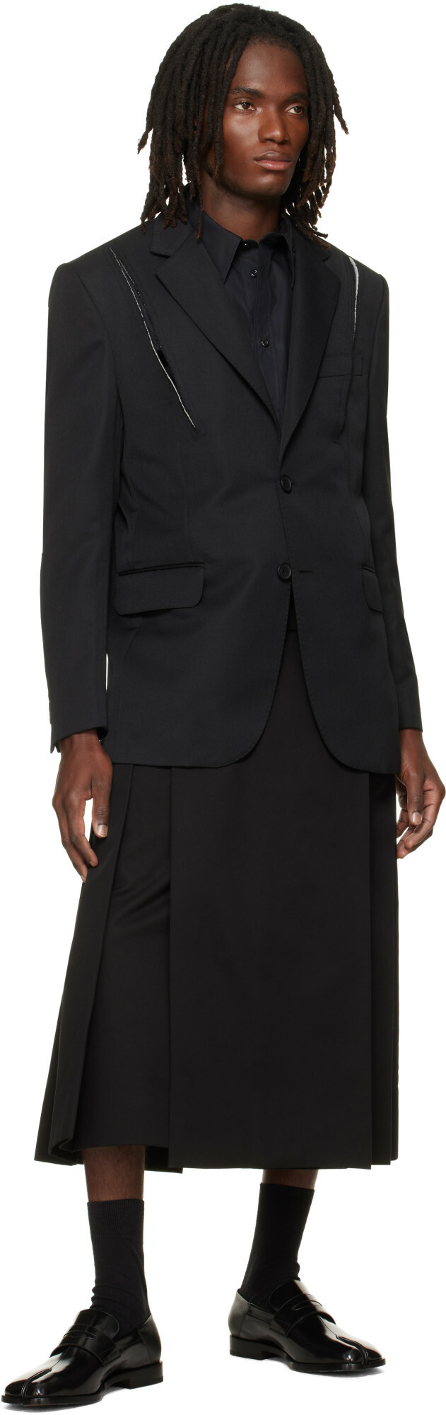 Simone Rocha Black Utility Clip Kilt