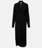 Lemaire Draped crêpe jersey maxi dress