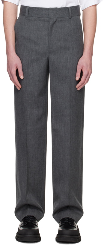 Photo: We11done Gray Wide-Leg Trousers