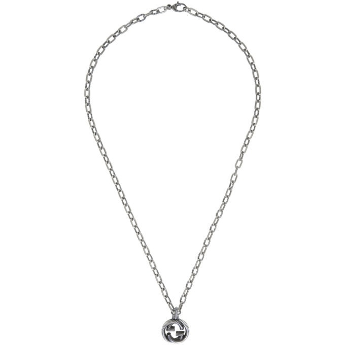 Photo: Gucci Silver Small Interlocking G Chain Necklace