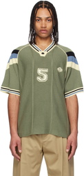 RICE NINE TEN Khaki Knitting Game T-shirt