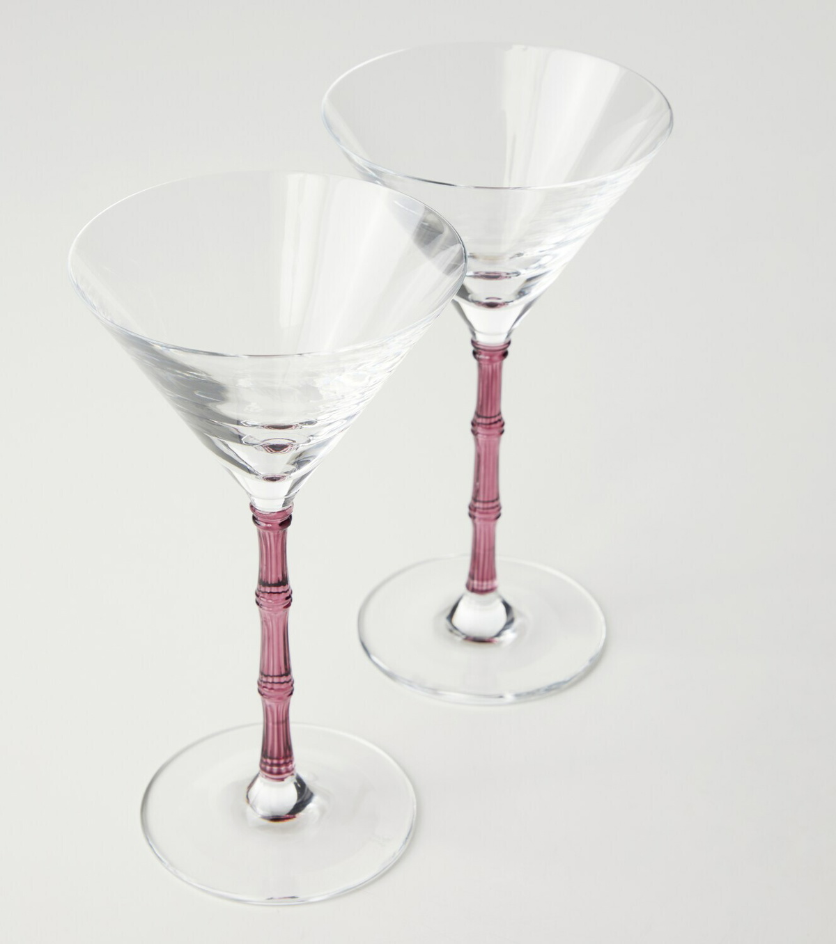 La DoubleJ Bamboo set of 2 martini glasses