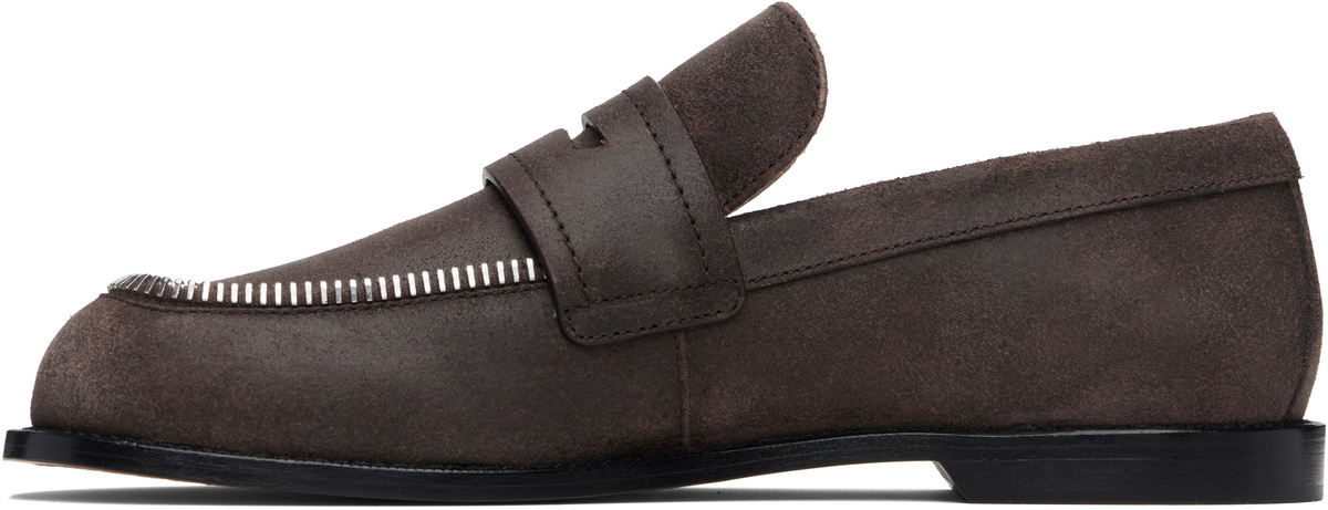 JW Anderson Brown Biker Loafers