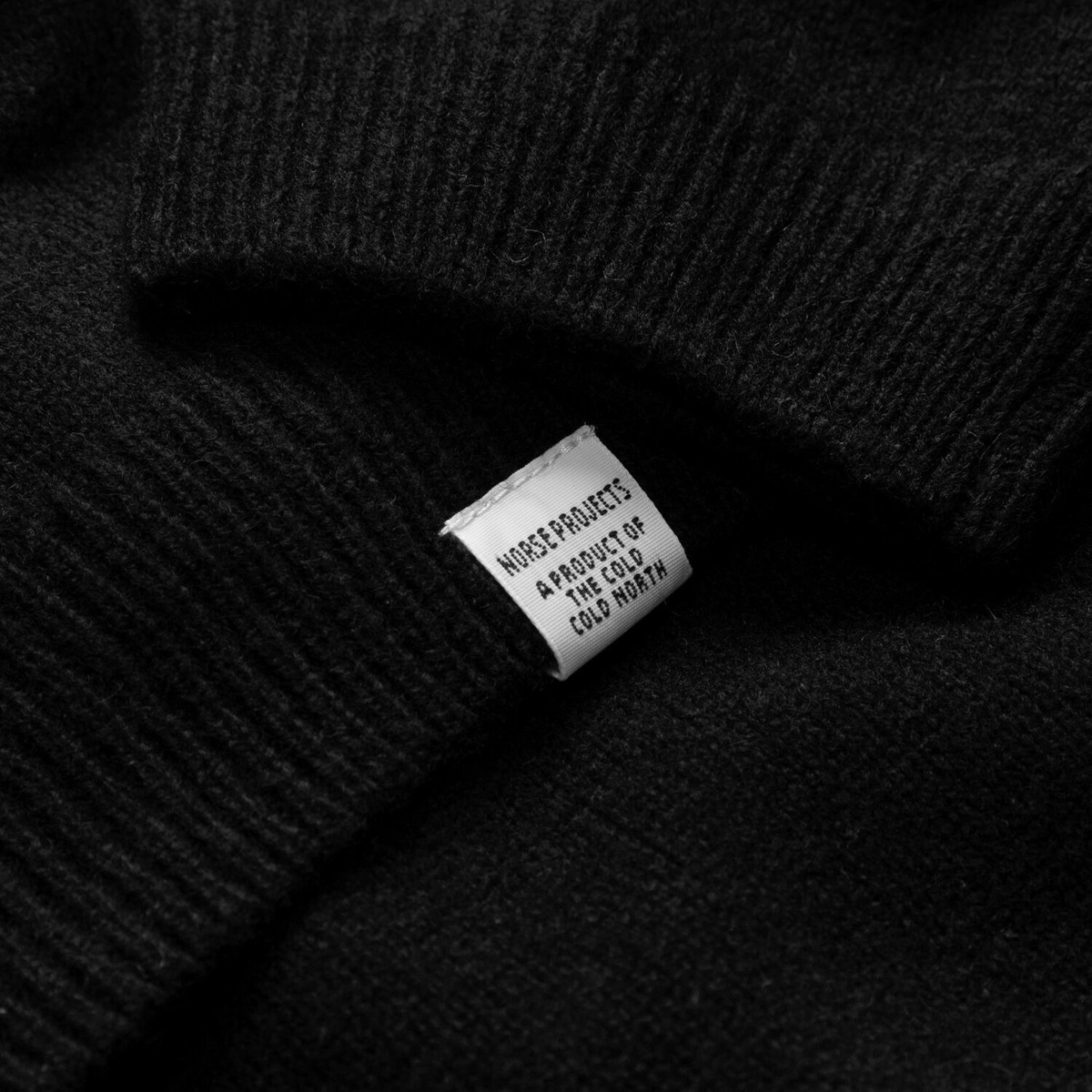 Norse Projects Sigfred Lambswool Black - Mens - Pullovers Norse Projects