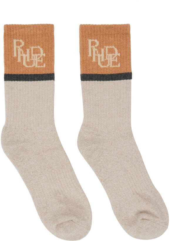 Photo: Rhude Beige Sport Socks