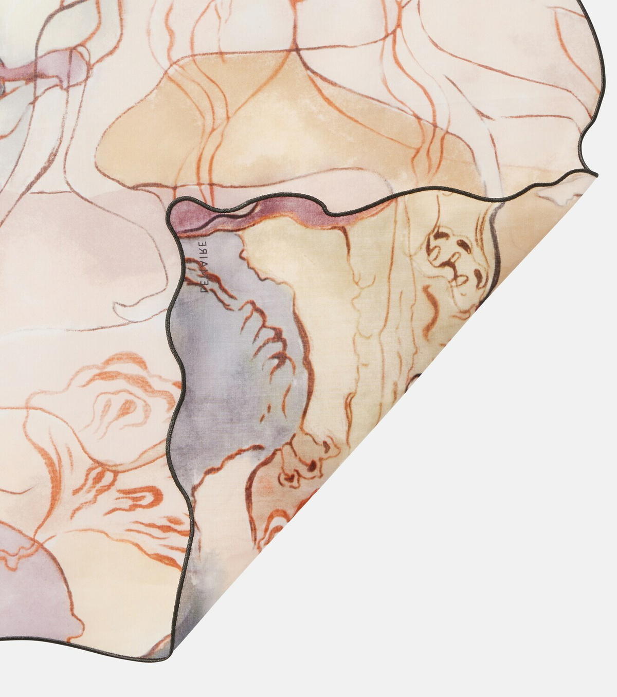 Lemaire Printed cotton scarf
