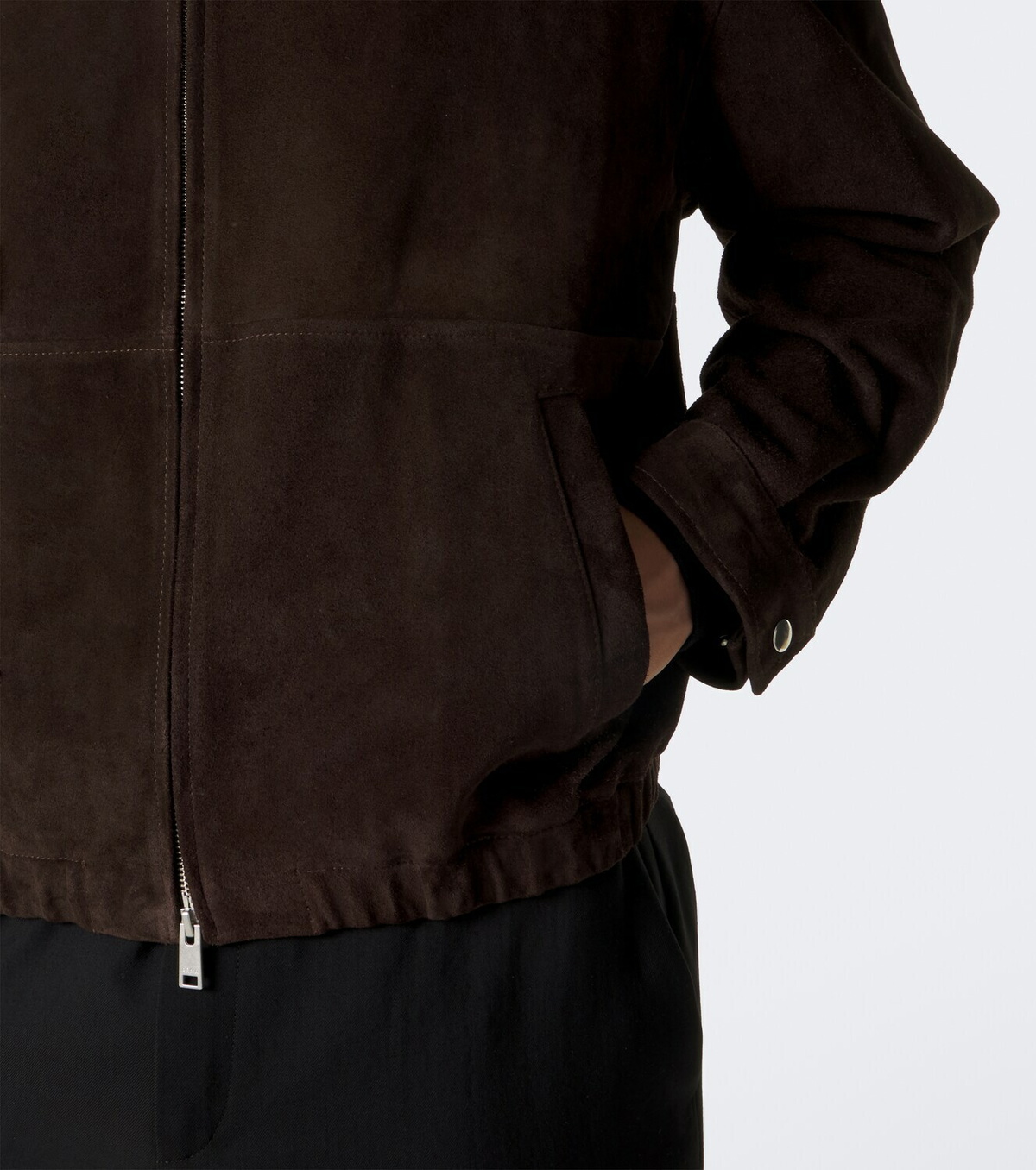 Arma Maddox suede blouson jacket