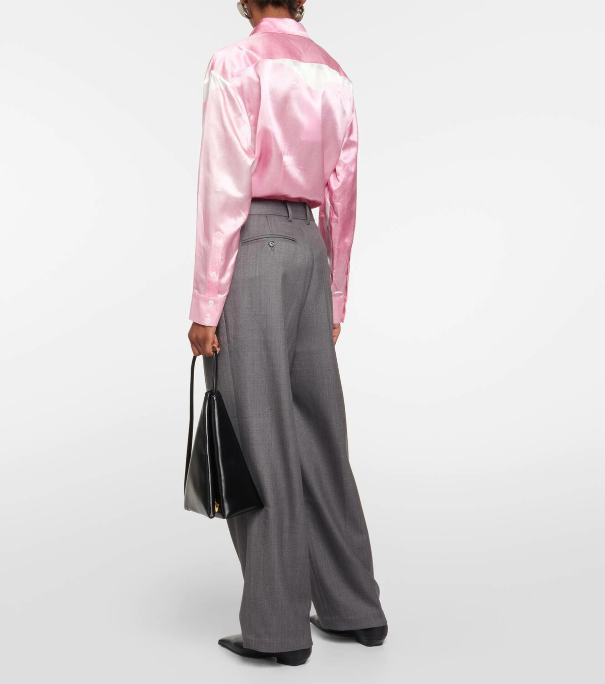 Jacques Wei Wool-blend twill straight pants