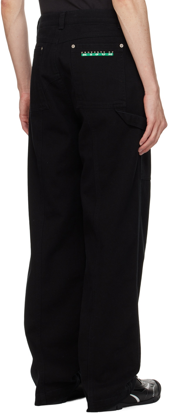 Kijun Black Rivet Trousers