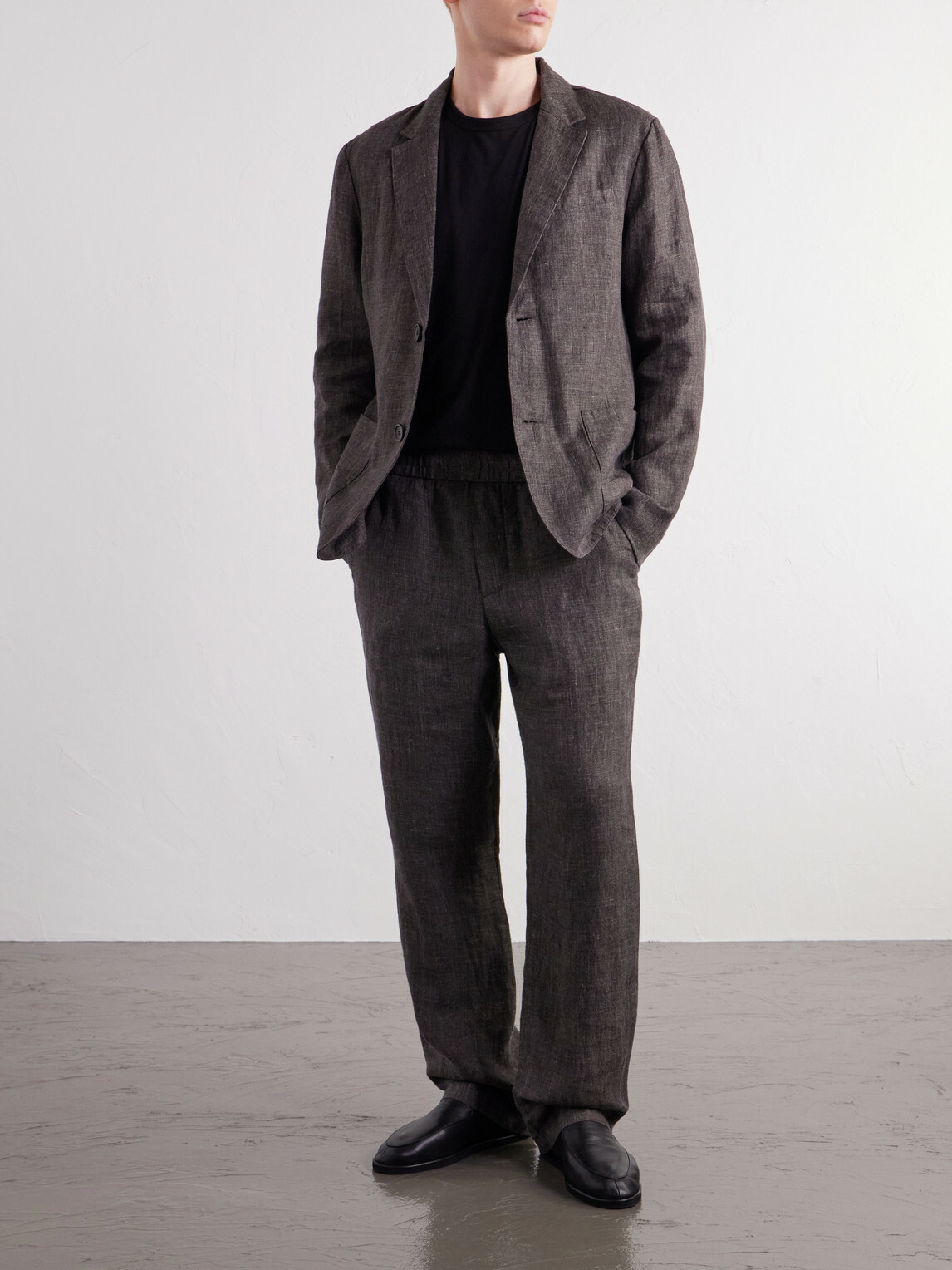 James Perse - Linen Suit Jacket - Brown