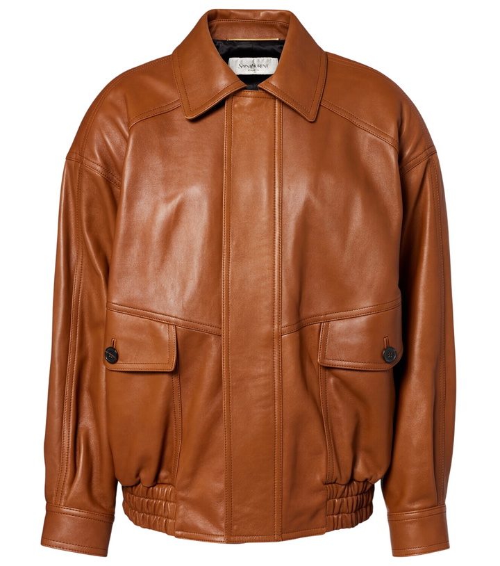 Photo: Saint Laurent Oversized leather jacket