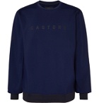 CASTORE - Ribiero Logo-Print Fleece-Back Stretch-Jersey Sweatshirt - Blue