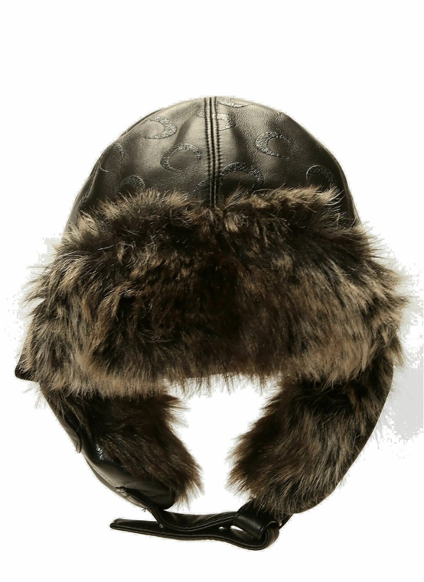 Photo: Faux-Fur Trimmed Hat in Black