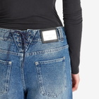 House Of Sunny Women's Low Rise Wide Leg Jeans in Blue Wash