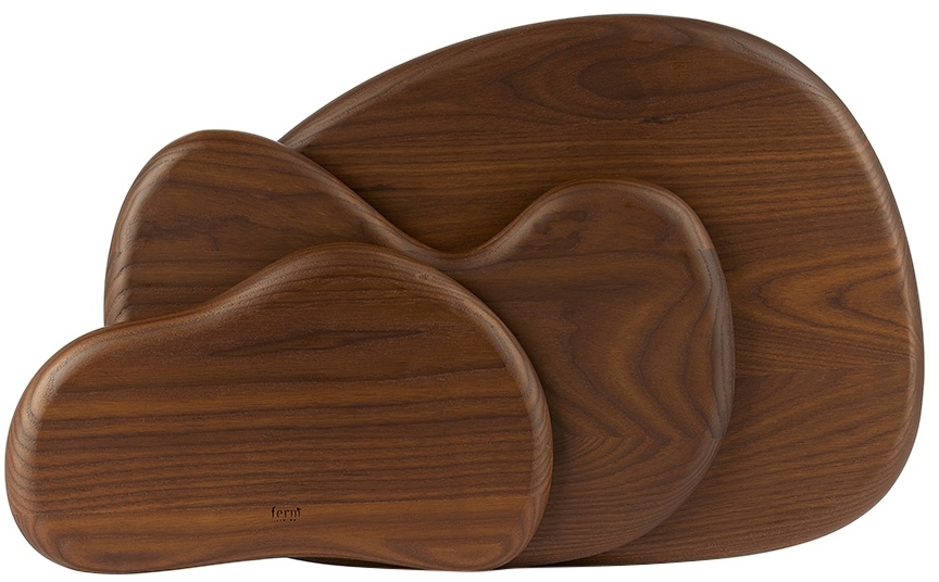 ferm LIVING Brown Cairn Cutting Board Set, 3 pcs