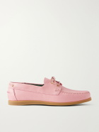 VINNY's - Boatman Full-Grain Leather Boat Shoes - Pink