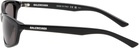 Balenciaga Black Rectangular Sunglasses